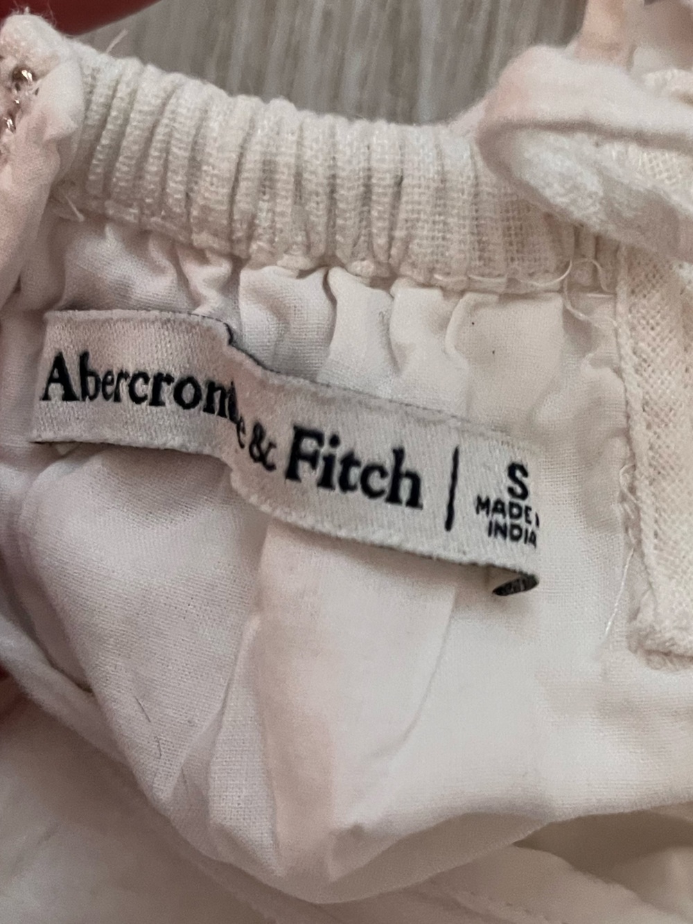 Abercrombie & Fitch white crocheted lace midi dress Size S - Picture 4 of 11